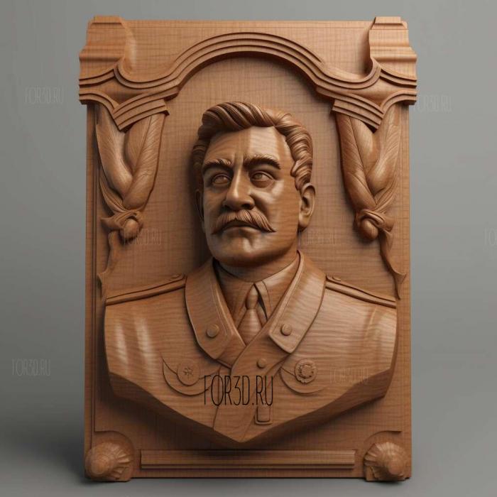 Statue Stalin 1 stl model for CNC